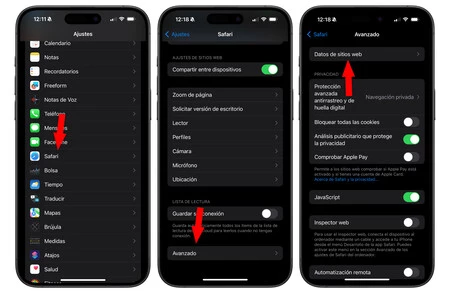 iPhoneのCookieを選択的に削除する