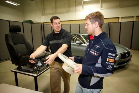 Sebastian Vettel deja la pista y llega a la oficina