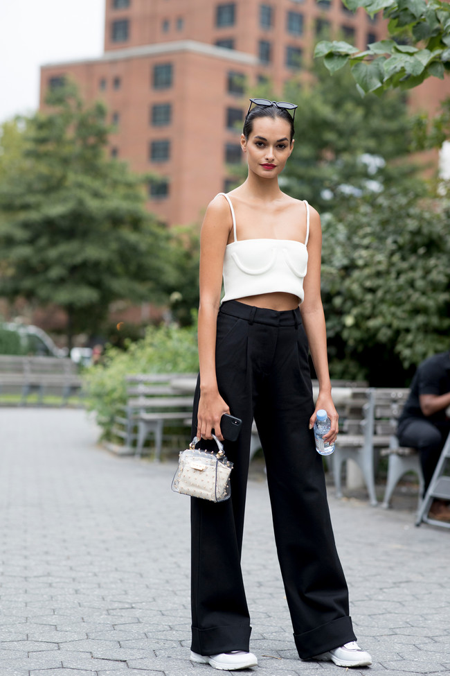 street style nyfw negro