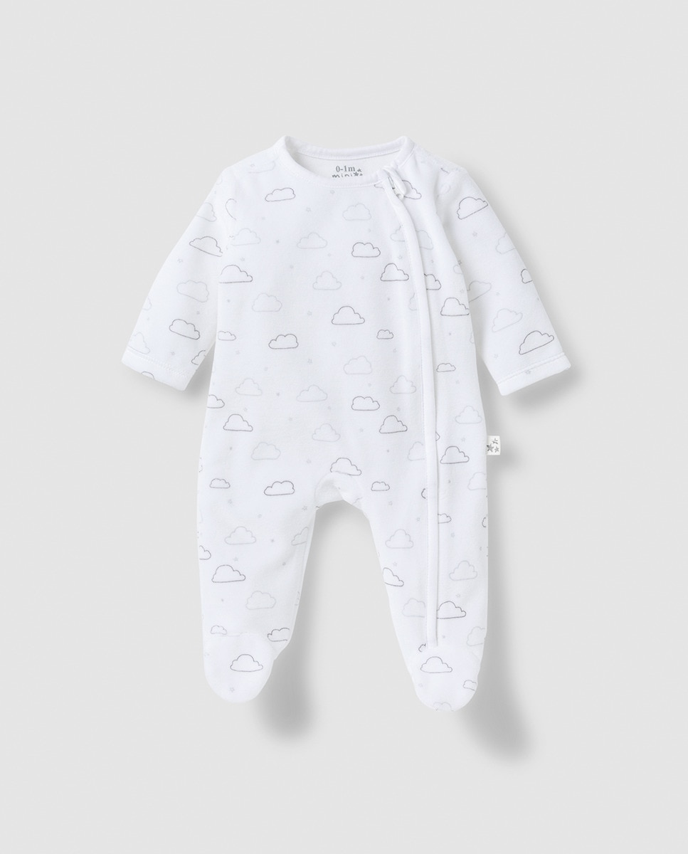 COTTON JUICE
PIJAMA DE BEBÉ NIÑO EN BLANCO CON NUBES