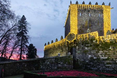 Castillo Medieval Navidad Espana Galicia Escapada Invierno Luces