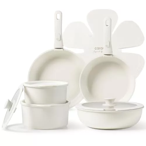 CAROTE Juego de Cocina 15 Piezas con Asas Extraíbles 