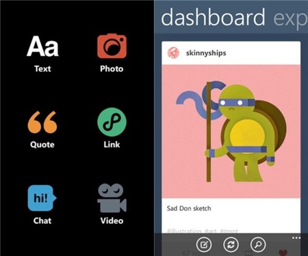 Tumblr para Windows Phone en su nueva aplicación oficial