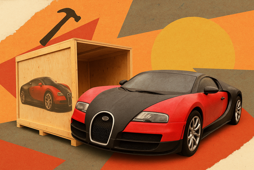 Este youtuber con 11 millones de suscriptores compró un Bugatti en Alibaba: el 'unbox' del coche no salió como sería de esperar 