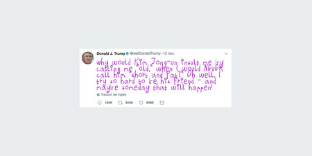 Esta extensión hará que los tuits de Donald Trump parezcan escritos por un niño pequeño