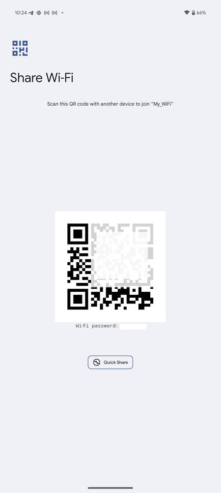 QR Wi-Fi password