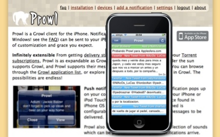 Prowl, notificaciones Growl en tu iPhone