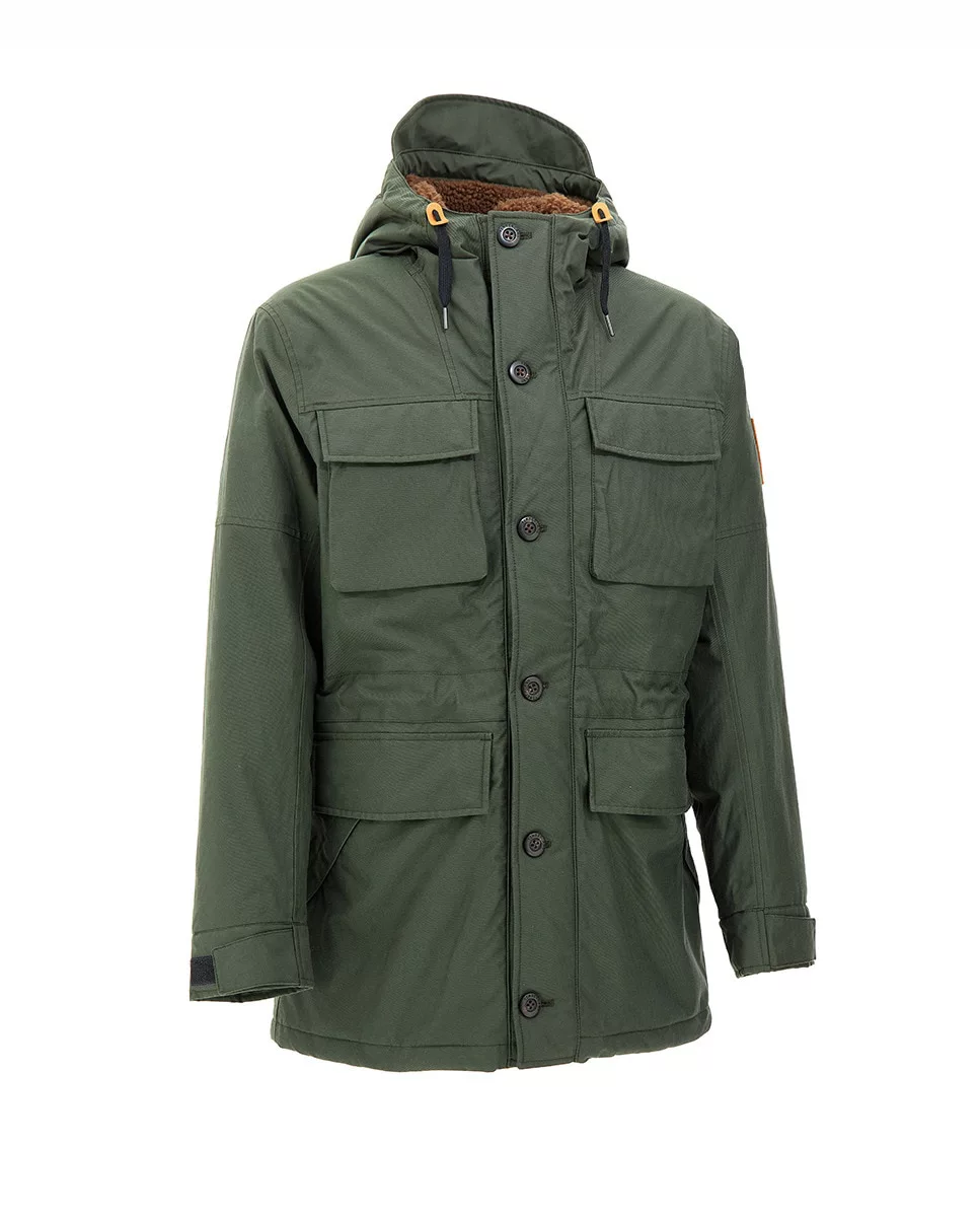 PARKA BOLSILLOS VERDE OLIVO