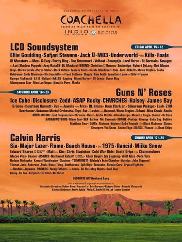 Los Reyes Magos se han adelantado y nos traen el cartel de Coachella 2016