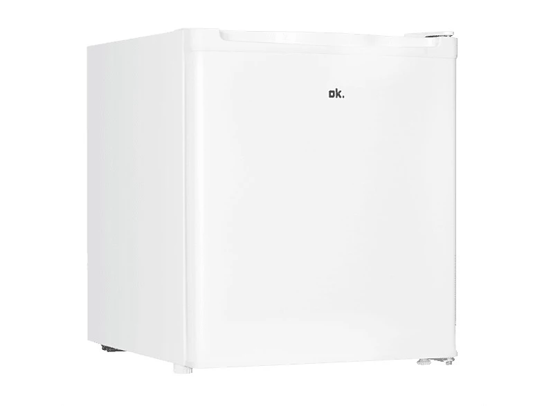 Nevera pequeña ok OFK 061 E W, Compresor, 51cm, 41 l, Compresor Blanco