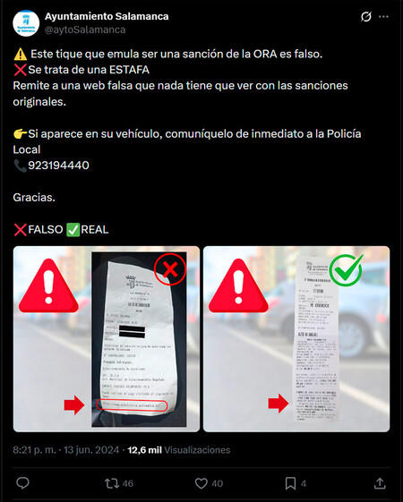 Estafa Multas ORA Salamanca