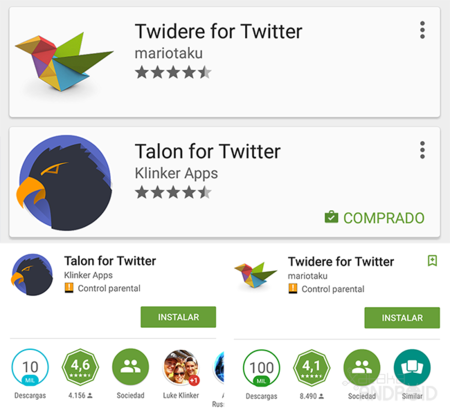 Estrellas Google Play 2