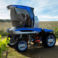 ¡Revolución en el viñedo! Este futurista tractor es 100 % eléctrico y está esculpido por Pininfarina