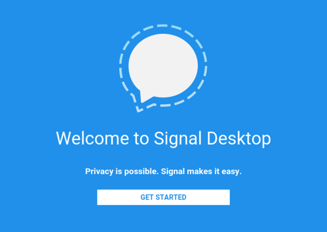 Signal Desktop Splash