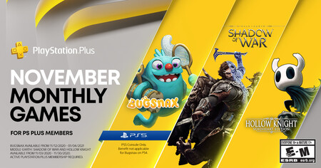 Bugsnax para PS5 y Hollow Knight: Voidheart Edition entre los juegos de PlayStation Plus de noviembre de 2020