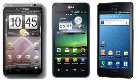 LG, Samsung y HTC predicen sus ventas de Smartphones para 2011