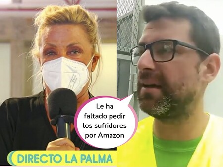 Boicotean 'Sálvame' por este vídeo de un voluntario de la Palma que ha desatado la polémica con Lydia Lozano: "Ha venido pidiendo gente que lo pase mal por el volcán"