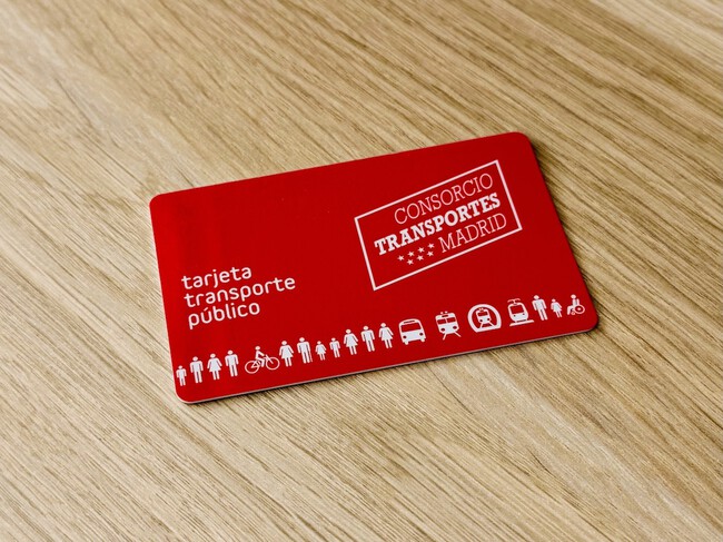 Foto de la tarjeta de transporte de Madrid