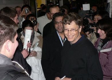 Bill Gates en el lanzamiento americano de la XBox 360