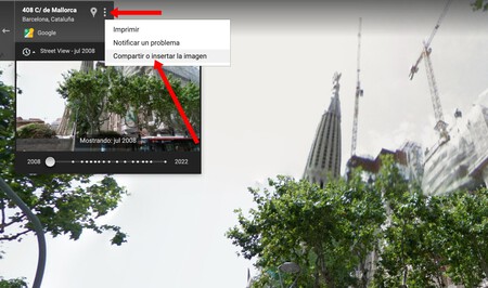 Configuración del tiempo en Google Maps