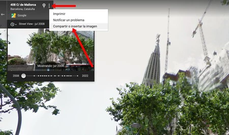 Configuración del tiempo en Google Maps