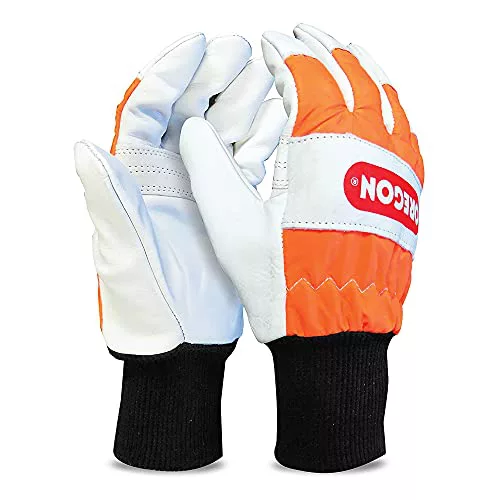 Oregon Guantes de Motosierra Anticorte, Protección de la Mano Izquierda – Talla L (Talla 10) (91305L)