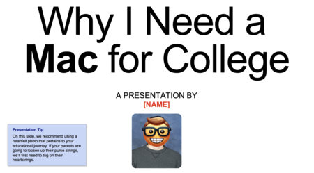 Parent Presentation Screenshot