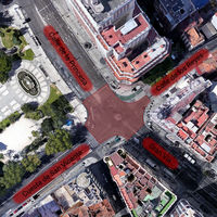 Madrid planea tener un enorme paso de peatones en diagonal a lo Shibuya en la Plaza de España
