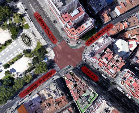 Madrid planea tener un enorme paso de peatones en diagonal a lo Shibuya en la Plaza de España