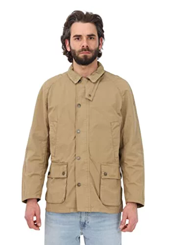 Barbour Chaqueta de hombre Ashby Casual Stone, color pardo IT/EU S/UK 36, beige, XXL