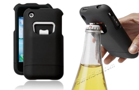 El sueño del cervecero: funda para el iPhone con abridor incorporado