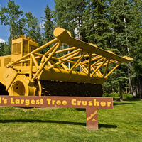 En 1960 alguien inventó una apisonadora de árboles de 175 toneladas para despejar bosques enteros. Fue un fracaso porque era absurdamente grande