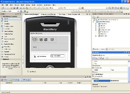 Disponible el plugin BlackBerry para Visual Studio 2005