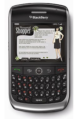 Pon un personal shopper en tu blackberry