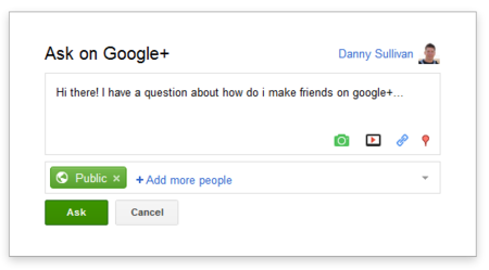 Google lanza su Q&A para Google+ integrado con su buscador