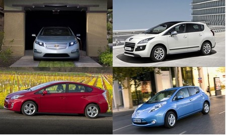 LEAF, Ampera, Prius y 3008 HYbrid4, ¿los comparamos o no? Regreso a Motorpasión Futuro