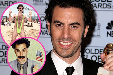 Borat irrumpe en Milán como modelo espontáneo