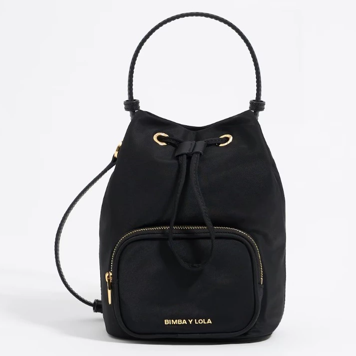 Bimba y Lola Bolso de mano de mujer tipo saco de de nylon