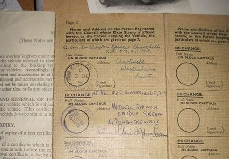 Documentación del Land Rover de Winston Churchill