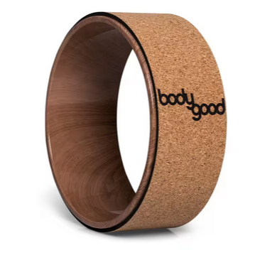 Rueda de yoga La rueda de yoga de madera de corcho antideslizante BODYGOOD