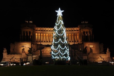 Arbol Navidad Luces Roma 2