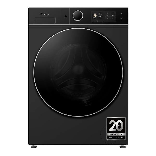Lavadora secadora Hisense 12 kg/1400 rpm Kitchen Fit - WD5I1245BBRH Negro

