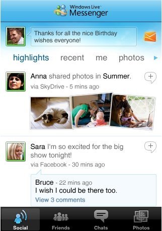 Windows Live Messenger 1.1 para iPhone con interesantes mejoras