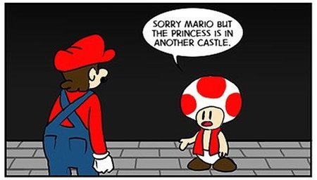 Imagen de la semana: el final descartado del 'Super Mario Bros.'