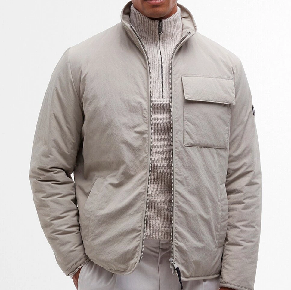 Chaqueta Barbour acolchada de hombre de cremallera
