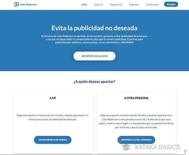 Qué es la Lista Robinson y cómo apuntarte a ella para evitar la