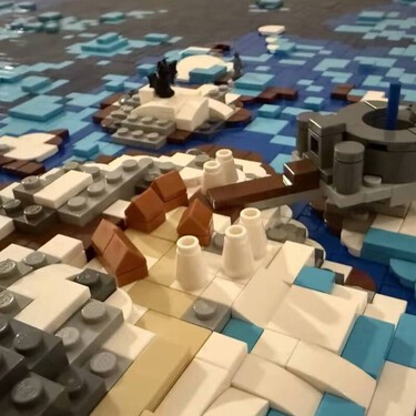 Le ha llevado más de tres años de trabajo y 73.000 piezas, pero alguien ha conseguido recrear el mapa de Skyrim a base de legos