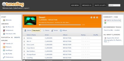 TunesBag, nuestro reproductor musical online con funciones sociales