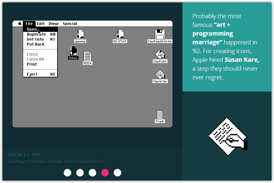 Una historia visual de los iconos e interfaces de usuario en sistemas operativos desde los años 80