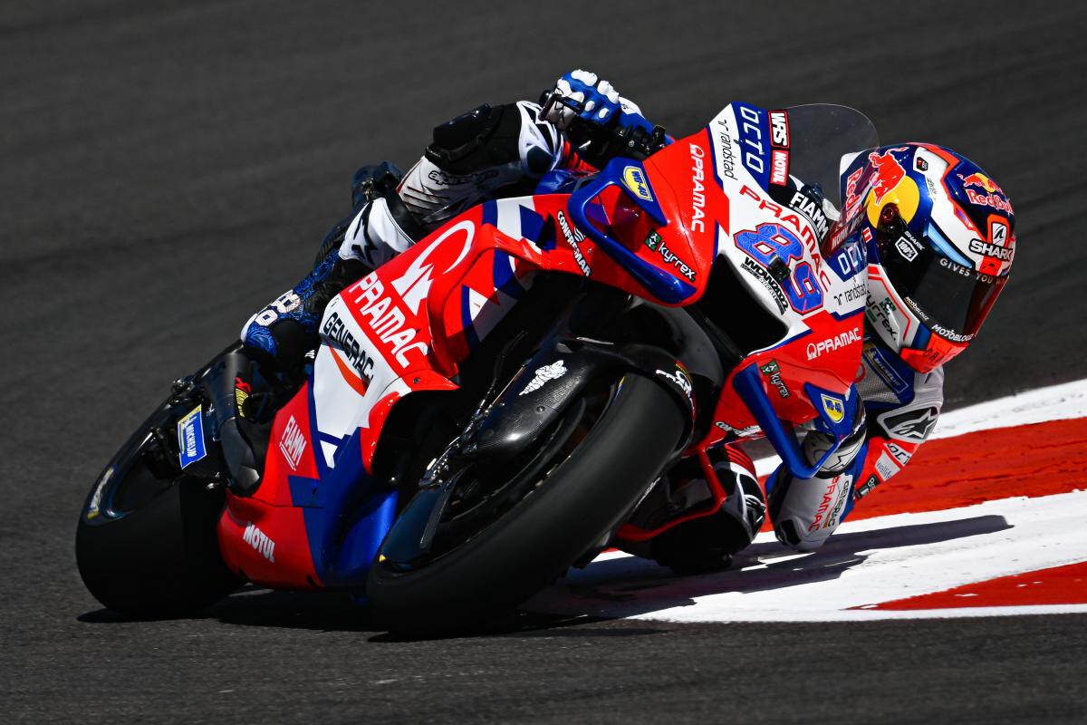 ¡Festival! Jorge Martín lidera el repóker de Ducati en Austin batiendo el récord del circuito
